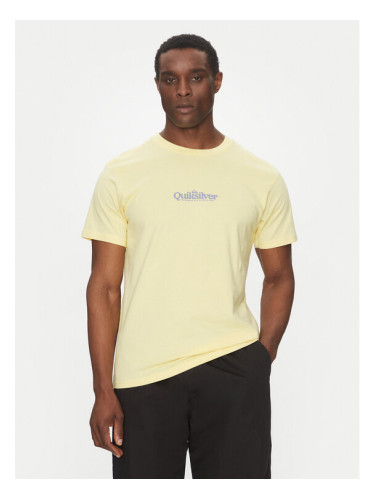 Quiksilver Тишърт EQYZT08062 Жълт Regular Fit