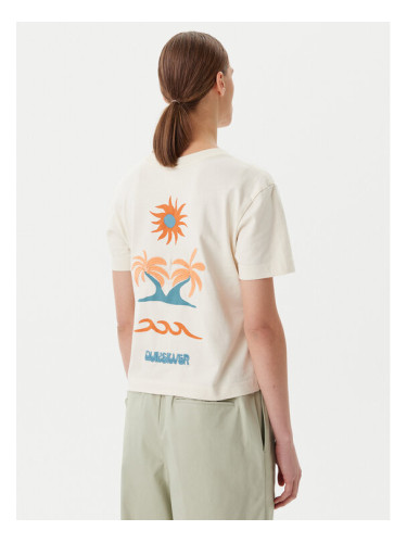 Quiksilver Тишърт EQWZT03181 Бежов Relaxed Fit