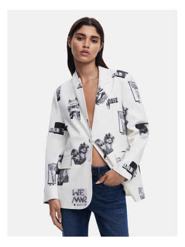 Desigual Сако 25SWEW15 Бял Regular Fit