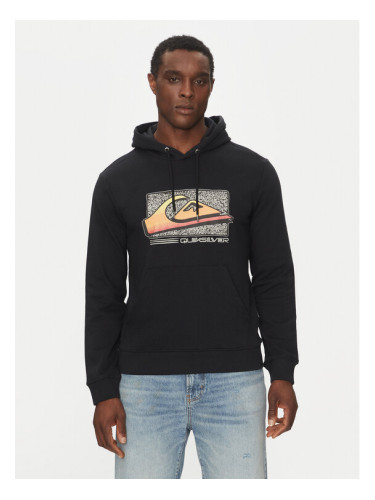 Quiksilver Суитшърт EQYFT05094 Черен Regular Fit