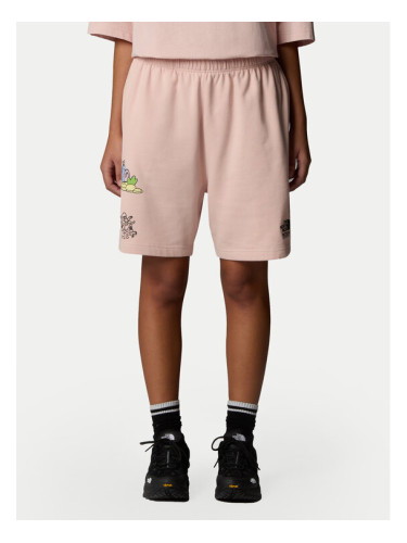 The North Face Спортни шорти Unisex Mountain Cleanup NF0A8C2X Розов Relaxed Fit