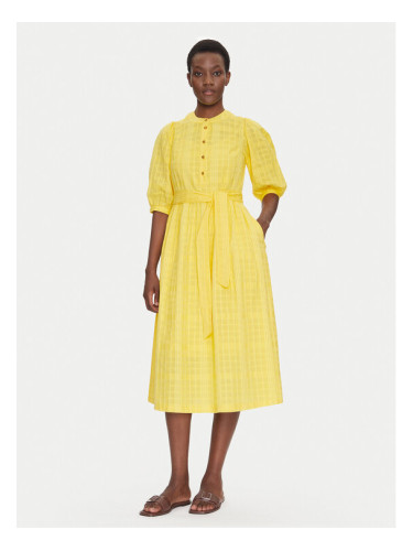 Barbour Лятна рокля LDR0893YE32 Жълт Regular Fit