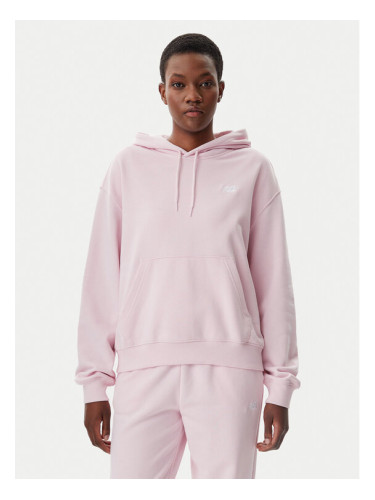 New Balance Суитшърт WT41507 Розов Relaxed Fit