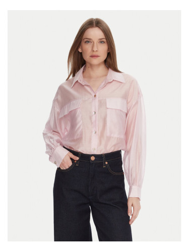 Rinascimento Риза CFC0123656003 Розов Relaxed Fit