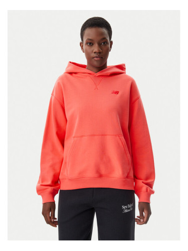 New Balance Суитшърт WT41537 Оранжев Relaxed Fit