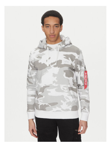 Alpha Industries Суитшърт Back Print 178318 Сив Regular Fit