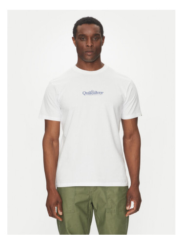 Quiksilver Тишърт EQYZT08062 Бял Regular Fit