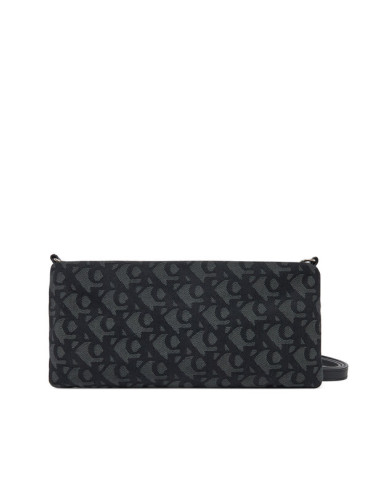 Calvin Klein Jeans Дамска чанта Logo Jacquard Sophie Top Zip LV04K3183G Черен