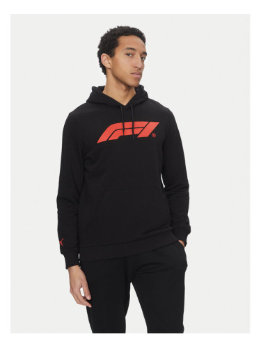 Puma Суитшърт F1 Ess Logo 625853 Черен Regular Fit