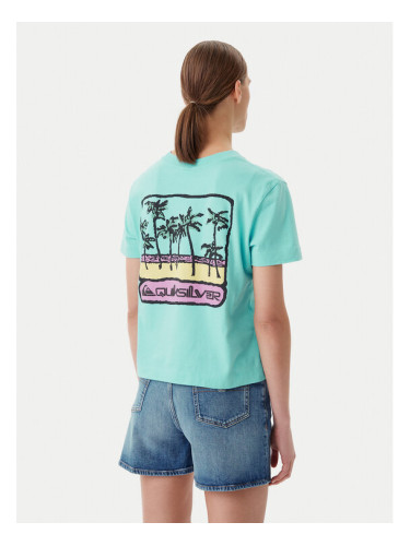 Quiksilver Тишърт EQWZT03181 Електриков Relaxed Fit