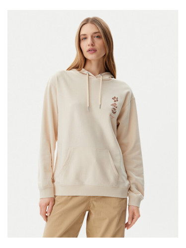 Roxy Суитшърт ERJFT04952 Бежов Regular Fit
