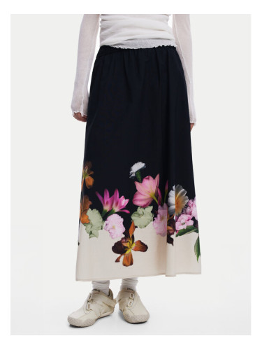 Desigual Пола тип трапец Lindo 25SWFW18 Черен Regular Fit