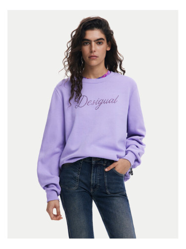 Desigual Суитшърт 25SWSK16 Виолетов Regular Fit