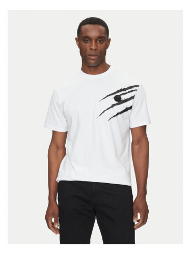 Plein Sport Тишърт SAEC MTK8019 STE001N Бял Regular Fit