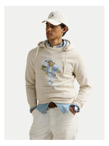 Polo Ralph Lauren Суитшърт 710966739001 Бежов Regular Fit