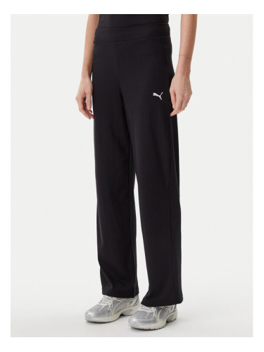 Puma Долнище анцуг Ess Elevated 685025 Черен Straight Fit