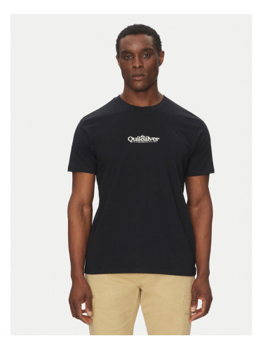 Quiksilver Тишърт EQYZT08062 Черен Regular Fit