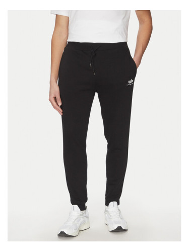 Alpha Industries Долнище анцуг Small Logo 156374 Черен Regular Fit