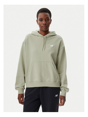 New Balance Суитшърт WT41507 Зелен Relaxed Fit