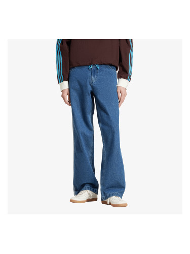 Панталони adidas Firebird Adicolor Denim Pants Medium Blue Denim 30