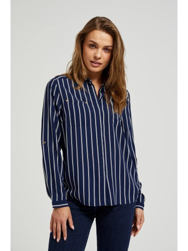 Marisse Women's Shirt Z-Ko-4515 Navy