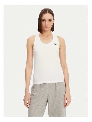 Lacoste топ TF4874 Бял Slim Fit