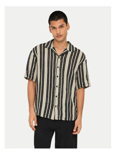 Only & Sons Риза Dani 22030511 Бежов Regular Fit