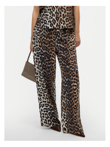 Vero Moda Текстилни панталони Josie 10303759 Кафяв Wide Leg