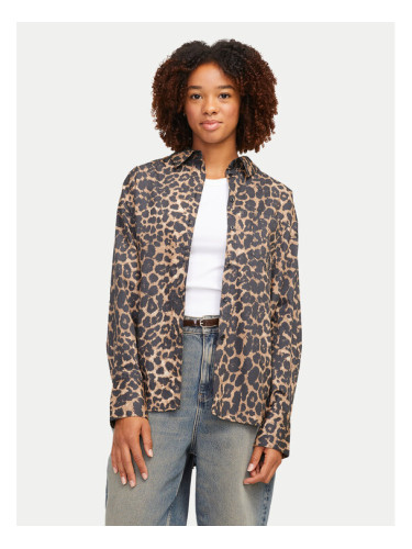 JJXX Риза Jamie 12200353 Кафяв Relaxed Fit