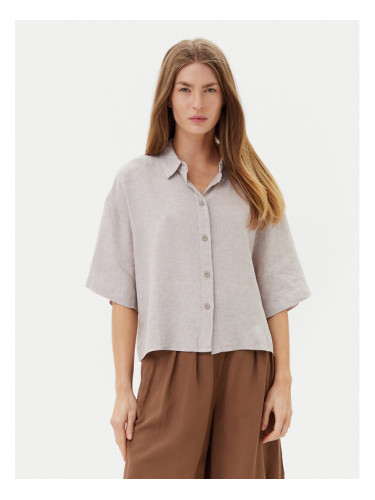 Vero Moda Риза Linn 10306820 Сив Relaxed Fit