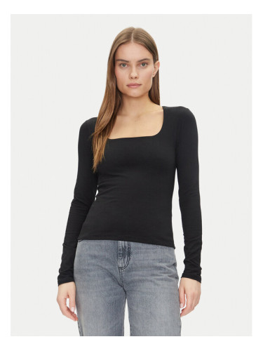 Gap Блуза 637795-00 Черен Regular Fit