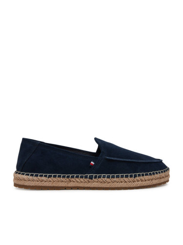 Tommy Hilfiger Еспадрили Hilfiger Flex Espa Suede Loafer FM0FM05392 Тъмносин