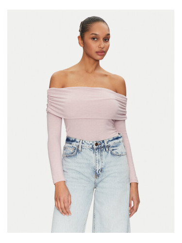 ONLY Блуза Glamour 15339759 Розов Slim Fit