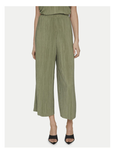 Vila Панталони тип кюлоти Plisa 14096324 Зелен Regular Fit