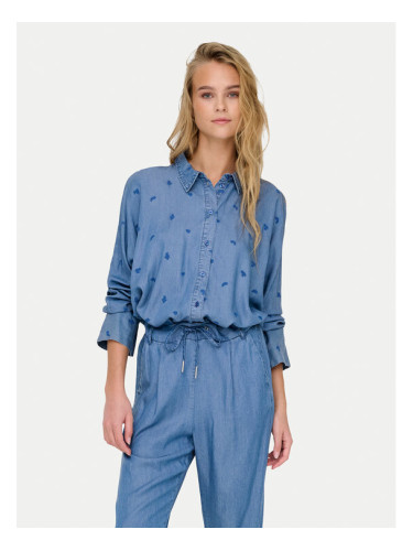 ONLY Риза New Grace 15337926 Син Loose Fit