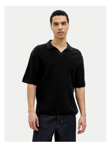 Jack & Jones Пуловер Varenna 12272578 Черен Relaxed Fit