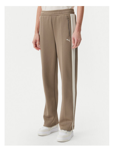 Puma Долнище анцуг T7 Always On 629797 Кафяв Straight Fit