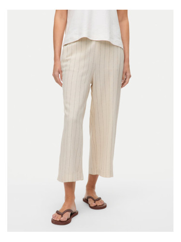 Vero Moda Панталони тип кюлоти Mindy 10322130 Бежов Loose Fit