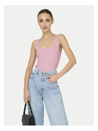 JDY топ Nanna 15290585 Розов Slim Fit