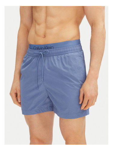 Calvin Klein Swimwear Плувни шорти KM0KM01104 Син Regular Fit
