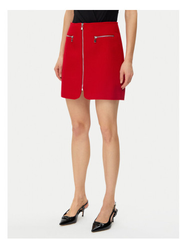 Morgan Мини пола 241-JADA Червен Straight Fit