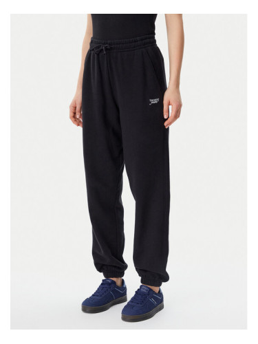 Tommy Jeans Долнище анцуг Script DW0DW20670 Черен Relaxed Fit