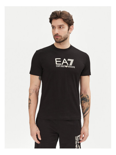 EA7 Emporio Armani Тишърт 7M000224 AF10375 MC156 Черен Regular Fit