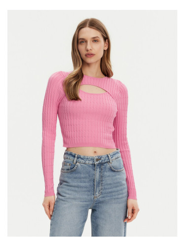 ONLY Пуловер Meddi 15339582 Розов Cropped Fit