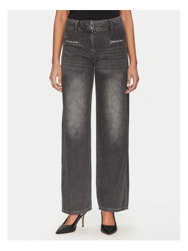 Morgan Дънки 251-PELI Сив Wide Leg