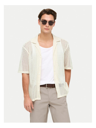 Only & Sons Риза Novak 22034187 Бежов Relaxed Fit