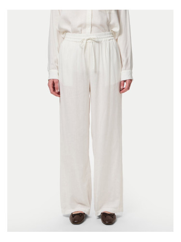 Pieces Текстилни панталони Pia 17149314 Бял Wide Leg