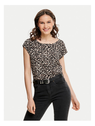 ONLY Блуза Vic 15161116 Кафяв Regular Fit