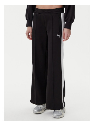 Puma Долнище анцуг T7 629803 Черен Wide Leg