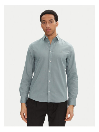 Tom Tailor Риза 1045087 Зелен Regular Fit